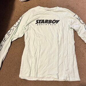 The Weeknd Long Sleeve Shirt Green Medium